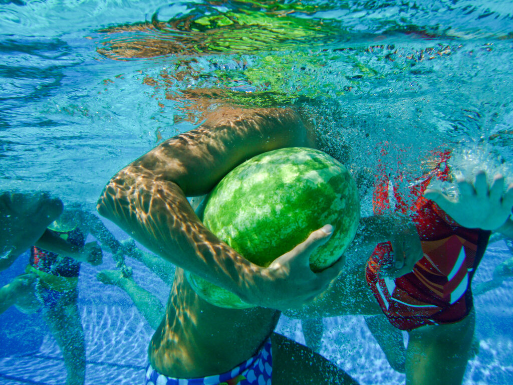 Gunn High School homecoming swimming event