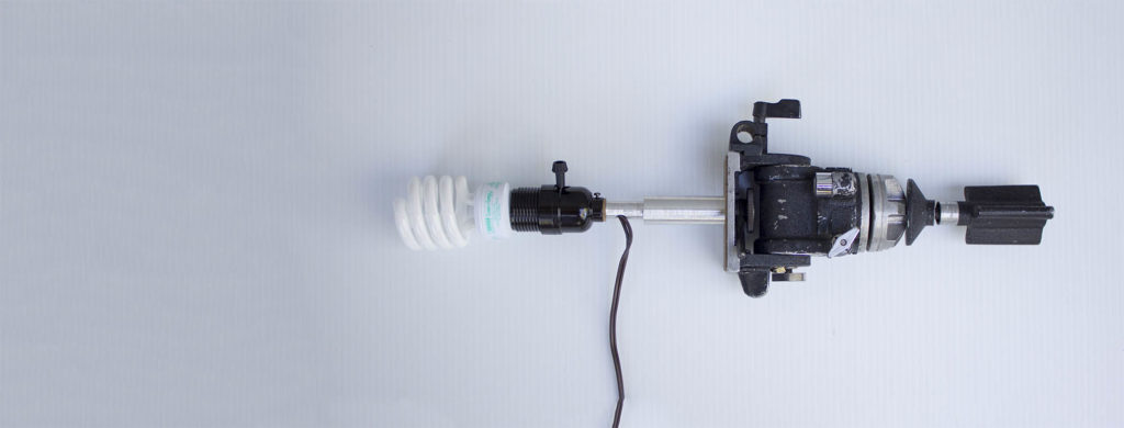 assembled tripod lamp adapter