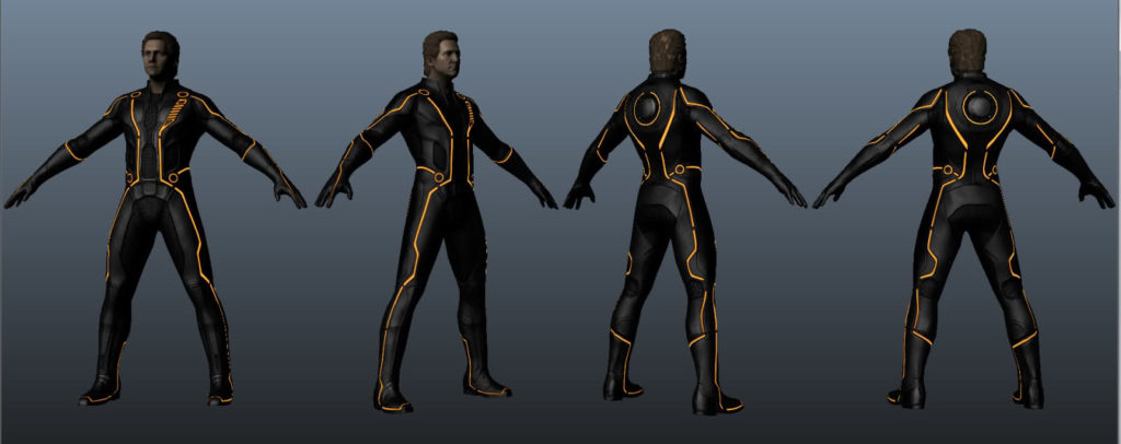 the character Clu, played by Jeff Bridges, in the movie Tron Legacy