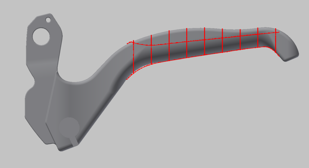 making a 3D model of a bicycle brake lever